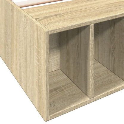 Bed Frame without Mattress Sonoma Oak 100x200 cm