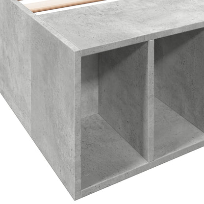 Bed Frame without Mattress Concrete Grey 100x200 cm