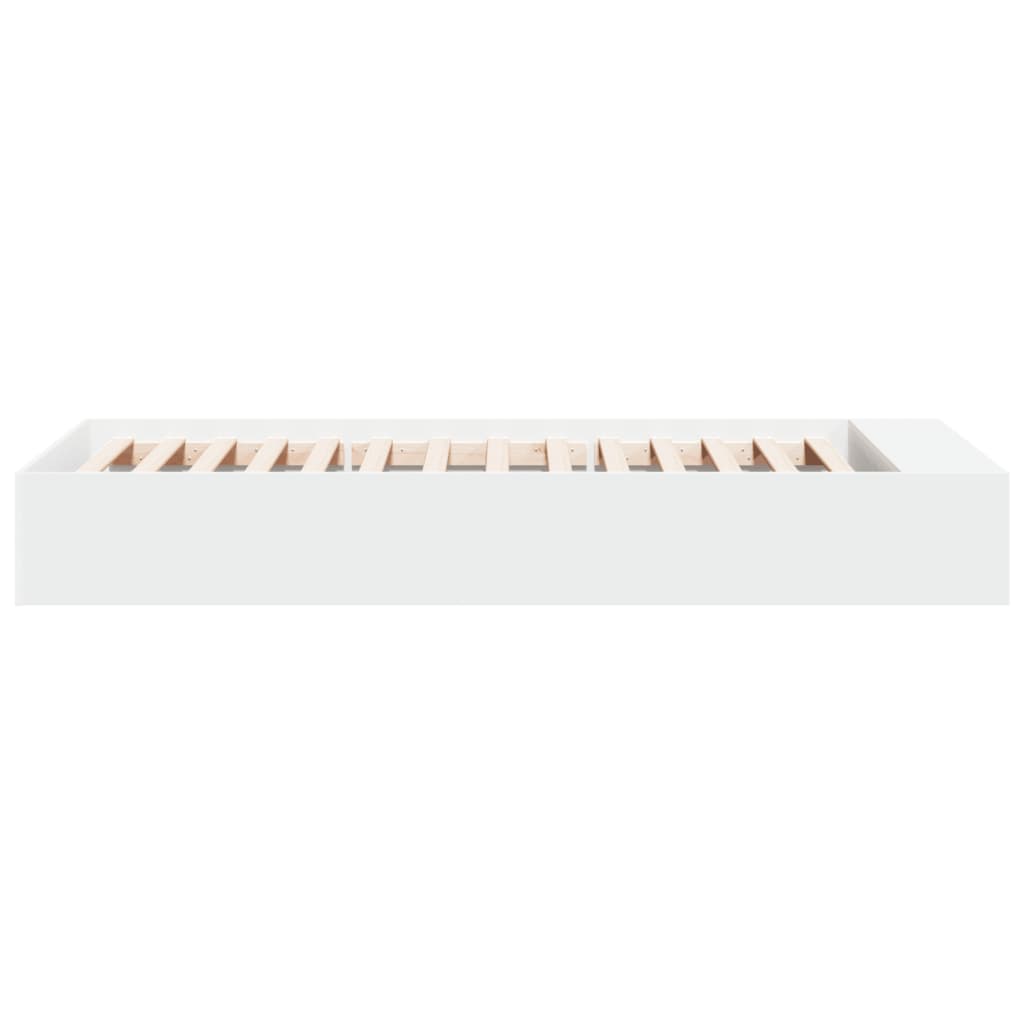Bed Frame without Mattress White 90x200 cm