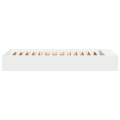 Bed Frame without Mattress White 90x200 cm