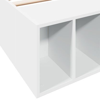 Bed Frame without Mattress White 90x200 cm