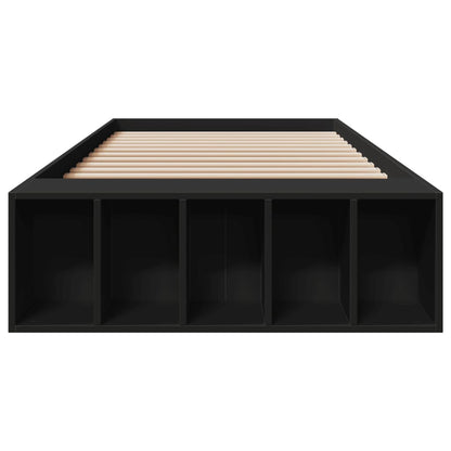 Bed Frame without Mattress Black 90x200 cm