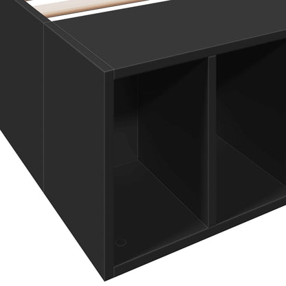 Bed Frame without Mattress Black 90x200 cm