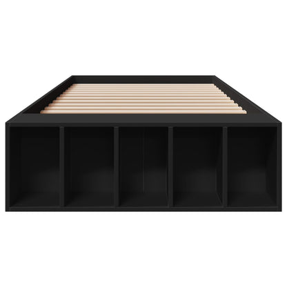 Bed Frame without Mattress Black 90x190 cm Single