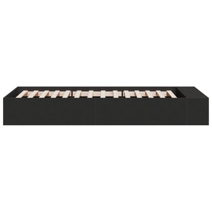 Bed Frame without Mattress Black 90x190 cm Single