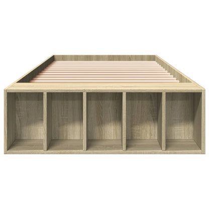 Bed Frame without Mattress Sonoma Oak 90x190 cm Single