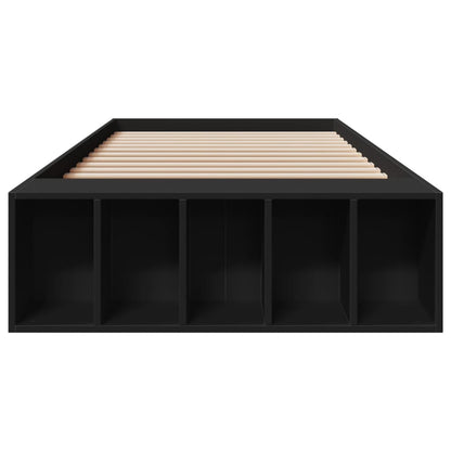 Bed Frame without Mattress Black 75x190 cm Small Single