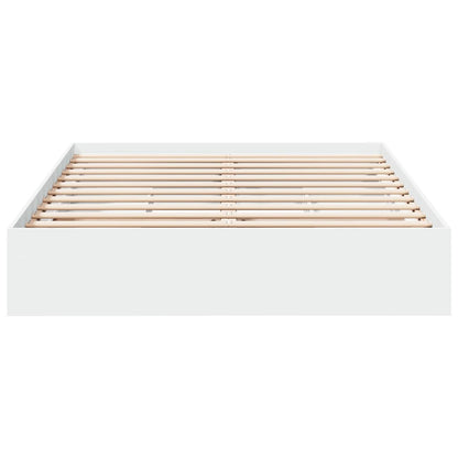 Bed Frame with Drawers without Mattress White 160x200 cm