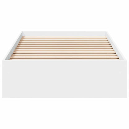 Bed Frame with Drawers without Mattress White 100x200 cm