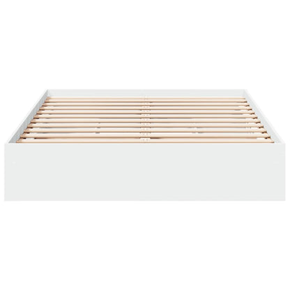 Bed Frame with Drawers without Mattress White 120x190 cm Small Double