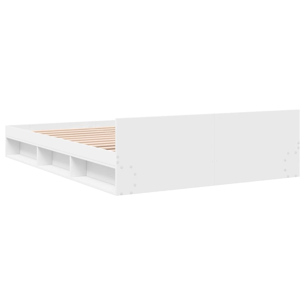 Bed Frame with Drawers without Mattress White 120x200 cm