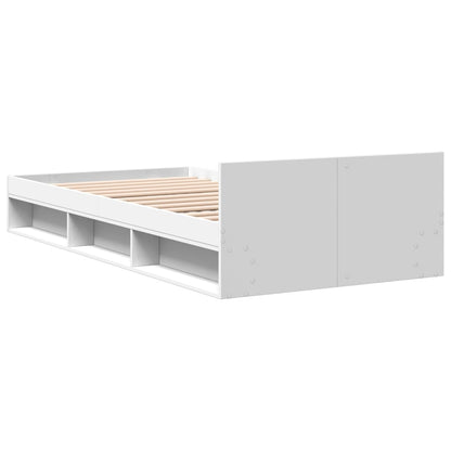 Bed Frame with Drawer without Mattress White 75x190 cm Small Single