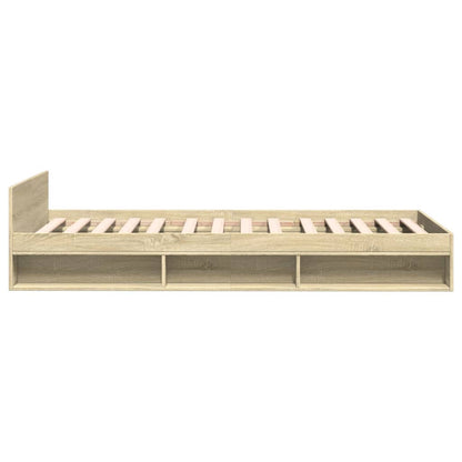 Bed Frame with Drawer without Mattress Sonoma Oak 75x190 cm Small Single