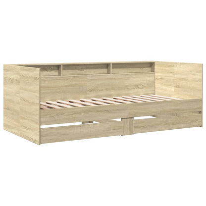 Daybed with Drawers without Mattress Sonoma Oak 100x200 cm