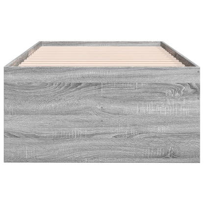 Daybed with Drawers without Mattress Grey Sonoma 90x190 cm Single
