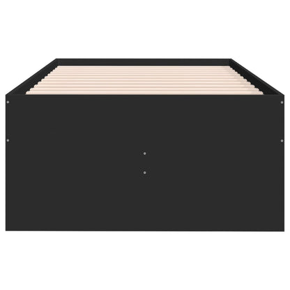 Daybed with Drawers without Mattress Black 75x190 cm Small Single