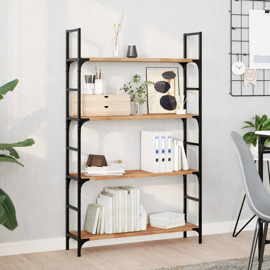 Floating Shelves 4 pcs 100x20x2 cm Oil Finished Solid Wood Acacia