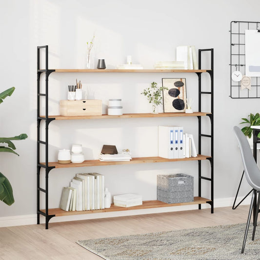 Floating Shelves 3 pcs 160x20x2 cm Oil Finished Solid Wood Acacia