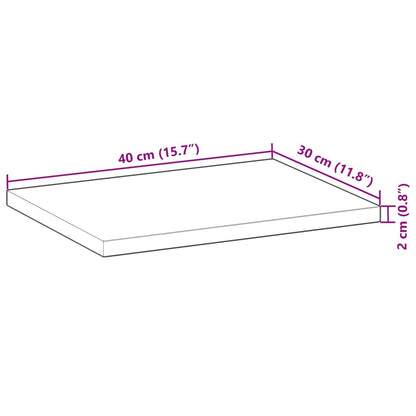 Floating Shelves 2 pcs 40x30x2 cm Oil Finished Solid Wood Acacia