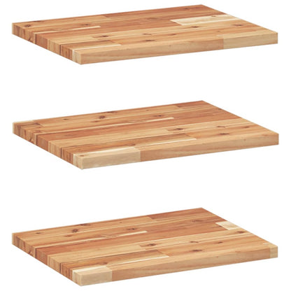Floating Shelves 3 pcs 40x30x2 cm Oil Finished Solid Wood Acacia