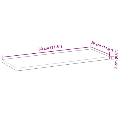 Floating Shelves 4 pcs 80x30x2 cm Oil Finished Solid Wood Acacia