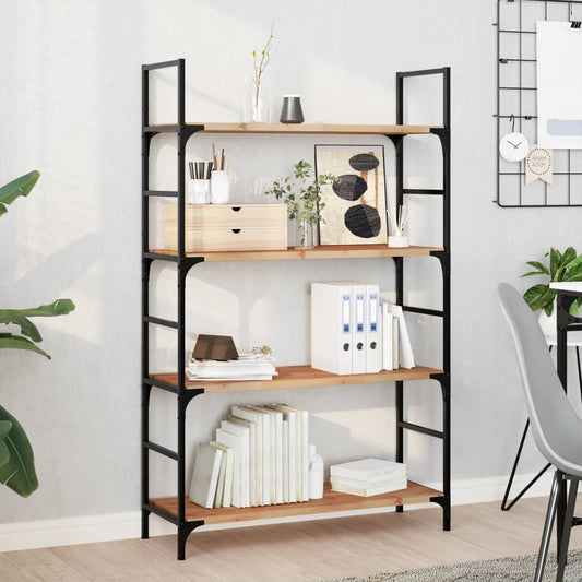Floating Shelves 4 pcs 100x30x2 cm Oil Finished Solid Wood Acacia