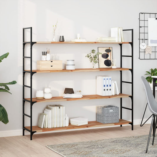 Floating Shelves 2 pcs 140x30x2 cm Oil Finished Solid Wood Acacia