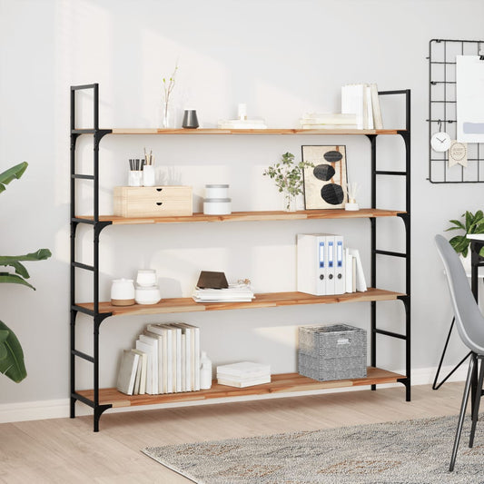 Floating Shelves 4 pcs 140x30x2 cm Oil Finished Solid Wood Acacia