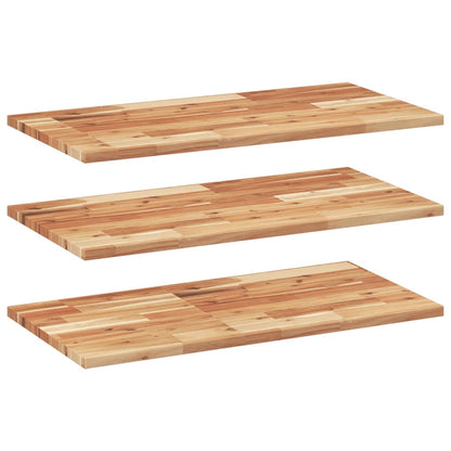 Floating Shelves 3 pcs 60x40x2 cm Oil Finished Solid Wood Acacia