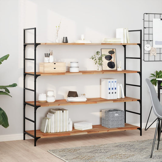 Floating Shelves 4 pcs 120x40x2 cm Oil Finished Solid Wood Acacia