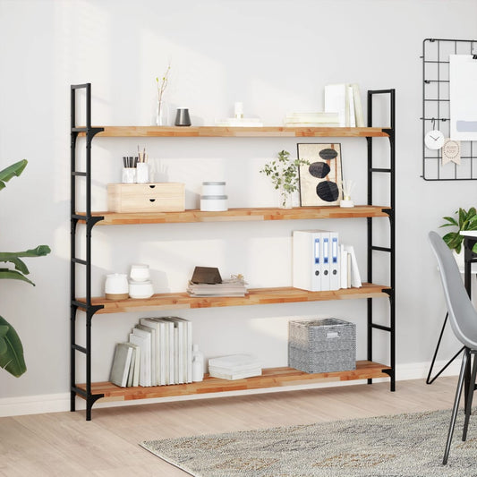 Floating Shelves 4 pcs 140x20x4 cm Oil Finished Solid Wood Acacia