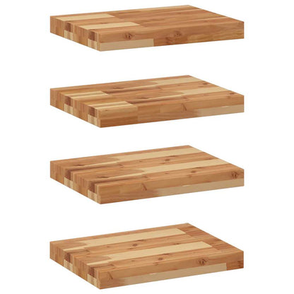 Floating Shelves 4 pcs 40x30x4 cm Oil Finished Solid Wood Acacia