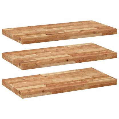 Floating Shelves 3 pcs 80x40x4 cm Oil Finished Solid Wood Acacia