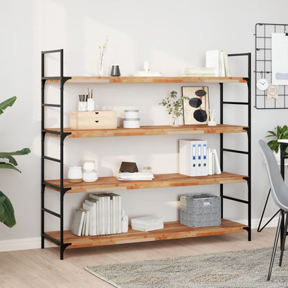 Floating Shelves 4 pcs 140x40x4 cm Oil Finished Solid Wood Acacia