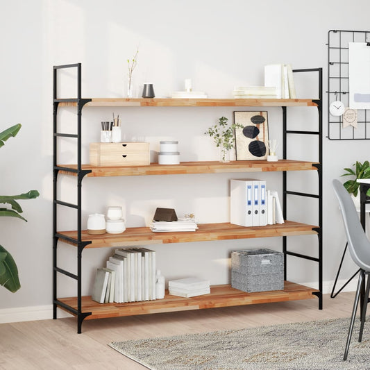 Floating Shelves 4 pcs 140x40x4 cm Oil Finished Solid Wood Acacia