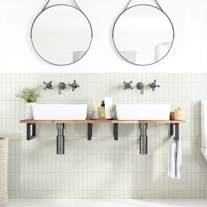 Bathroom Vanity Top Untreated 140x40x2 cm Solid Wood Acacia