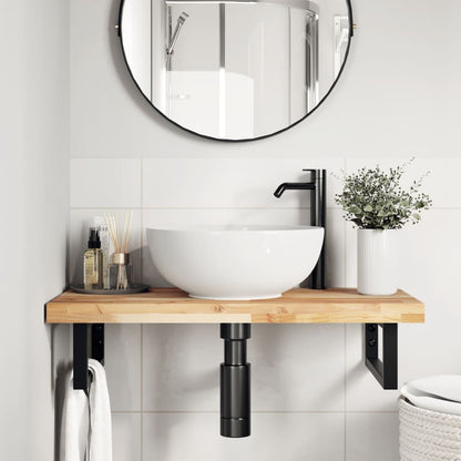 Bathroom Vanity Top Untreated 80x40x4 cm Solid Wood Acacia