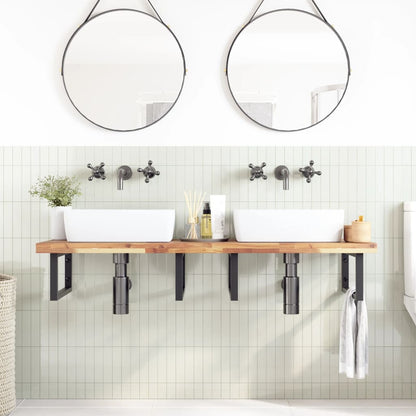 Bathroom Vanity Top Untreated 120x50x4 cm Solid Wood Acacia