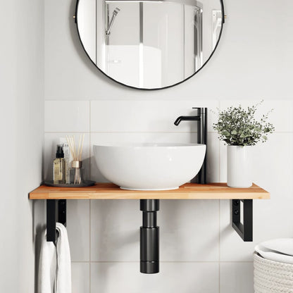 Bathroom Vanity Top Oil Finished 100x40x2 cm Solid Wood Acacia
