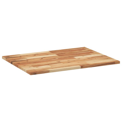 Bathroom Vanity Top Oil Finished 80x60x2 cm Solid Wood Acacia