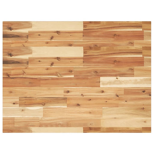 Bathroom Vanity Top Oil Finished 100x60x2 cm Solid Wood Acacia