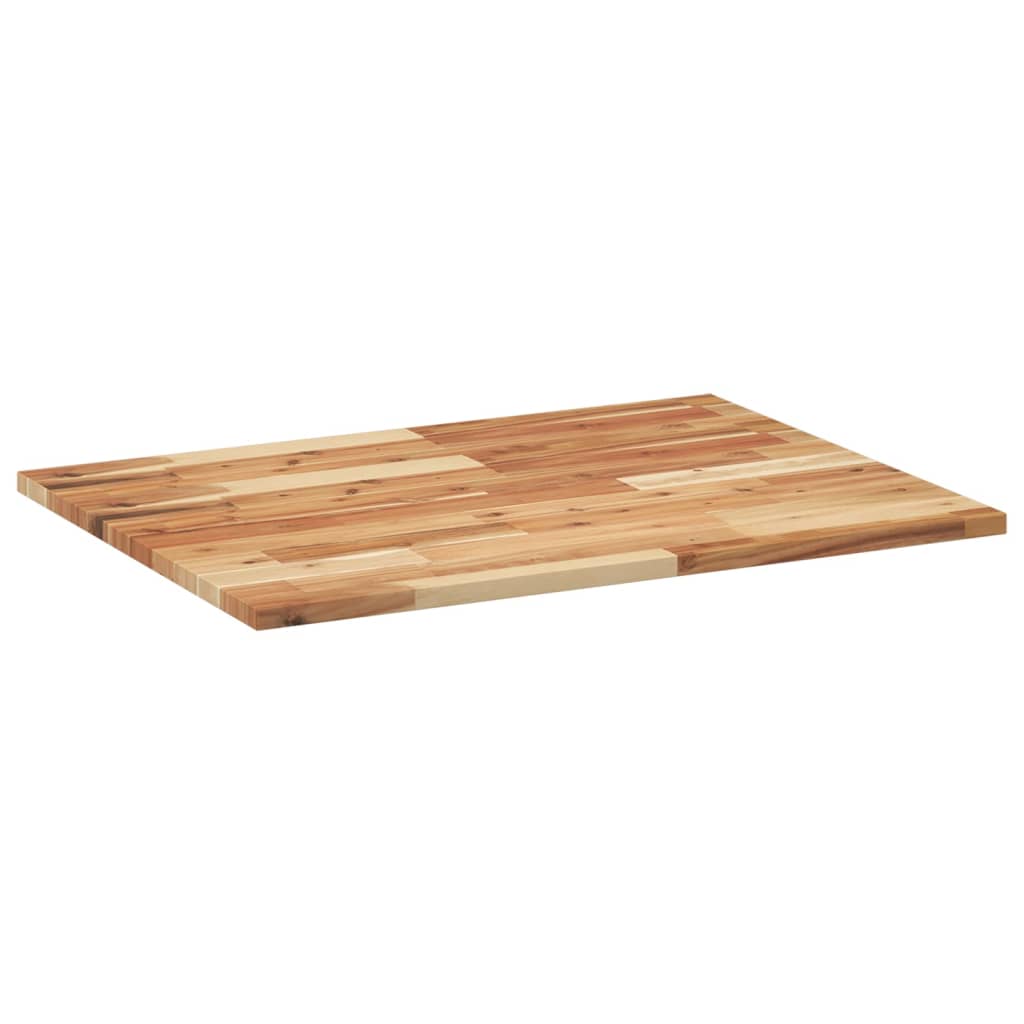 Bathroom Vanity Top Oil Finished 100x60x2 cm Solid Wood Acacia