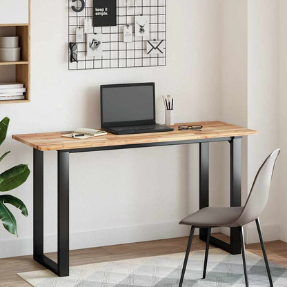 Desk Top Untreated 140x50x2 cm Solid Wood Acacia