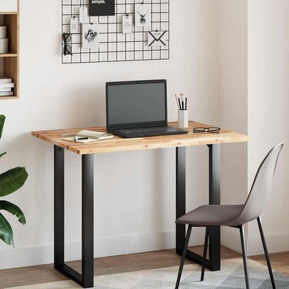 Desk Top Untreated 80x70x2 cm Solid Wood Acacia