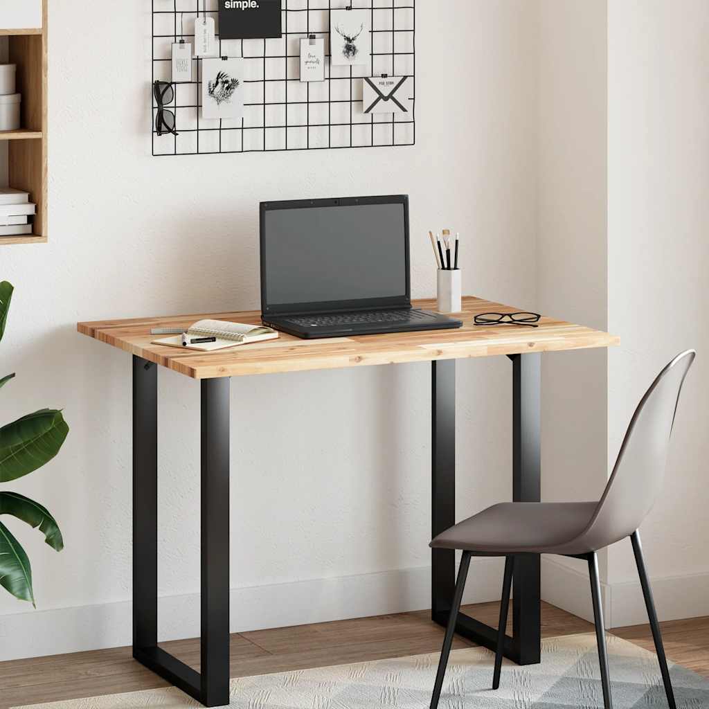 Desk Top Untreated 100x70x2 cm Solid Wood Acacia
