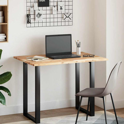 Desk Top Untreated 100x70x2 cm Solid Wood Acacia