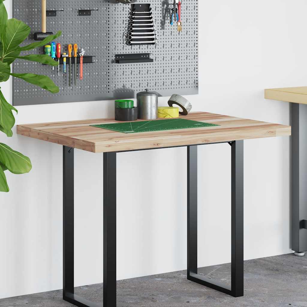 Desk Top Untreated 100x70x4 cm Solid Wood Acacia