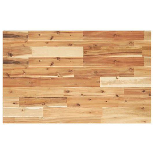 Desk Top Oil Finished 100x50x2 cm Solid Wood Acacia