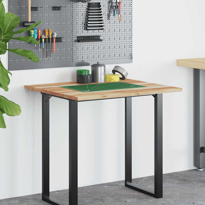 Desk Top Oil Finished 80x60x2 cm Solid Wood Acacia