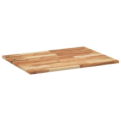 Desk Top Oil Finished 80x60x2 cm Solid Wood Acacia